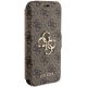 4. Guess 4G Big Metal Logo Case for iPhone 13 / 14 / 15 - Brown