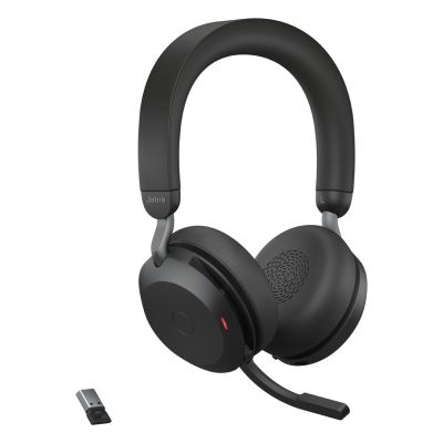 7. Jabra Evolve2 75 UC Stereo Link380c On-Ear Headphones