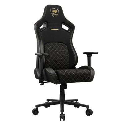 3. COUGAR CGR-DFF-GLB Gaming Chair Padded Upholstered Seat Black, Gold
