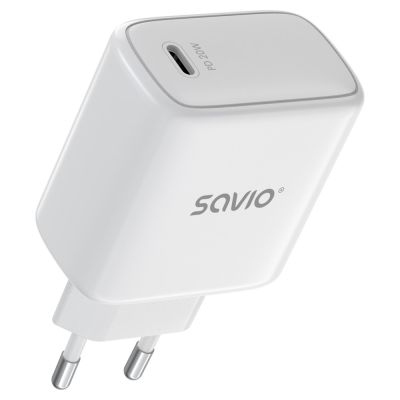 3. SAVIO LA-14 20W POWER DELIVERY 3.0 WALL CHARGER, WHITE