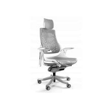 Wau TPE-8 office chair, elastomer, gray/white