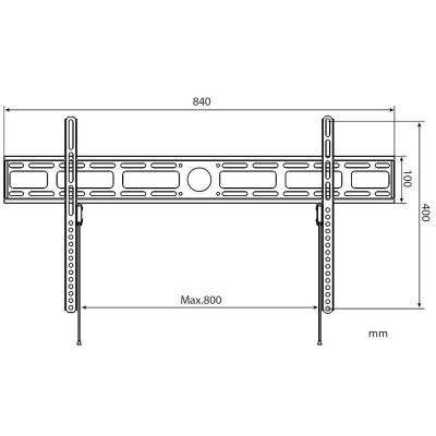 5. Techly ICA-PLB 840 TV Mount 2.03 m (80") Black