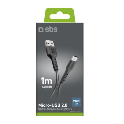 3. SBS LTHL200 USB-A - Micro-USB Cable 1m - Black
