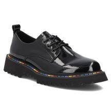 Women's patent leather shoes, black, Filippo DP8341