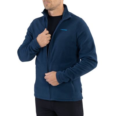 2. Men’s Viking Tesero Man Fleece Jacket, Navy Blue, Zip-Up, for Trekking (740/24/4342/1900)