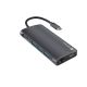 3. MULTIPORT ADAPTER NATEC FOWLER 2 V2 USB-C 8IN1 HUB ->USB 3.0 3X, HDMI 4K, USB-C, RJ45, SD, MICRO SD