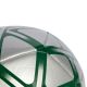 4. Adidas Starlancer Mini Silver-Green Soccer Ball JW1363
