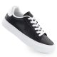 Black eco-leather low-top sneakers on the platform Big Star TT274927