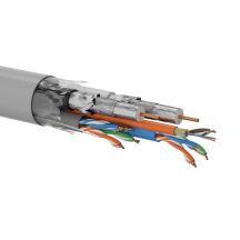 Q-LANTEC Multimedia Multicable 2 x U/UTP cat.6 + 2 x RG6 1.13 + 2 x FO G657A1, LSOH Dca, gray 500m