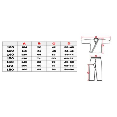 17. Karate kimono for children + free belt - DBX BUSHIDO ARK-3102 120 cm
