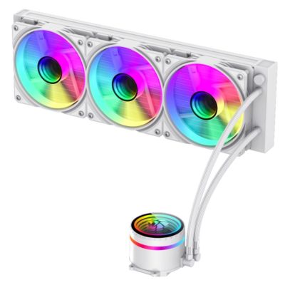 3. GameMax ICEBURG 360 INFINITY WH computer cooling system Processor All-in-one Liquid Cooler 12 cm White 1 pc.