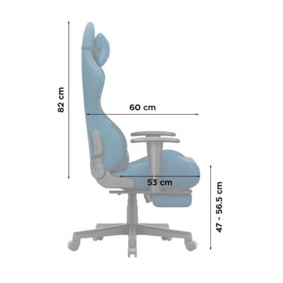 10. Huzaro Force 5.7 Blue Swivel Chair