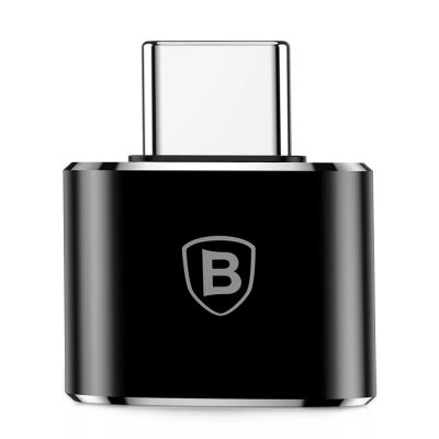 4. Baseus Mini USB-A to USB-C OTG Adapter - Black