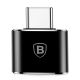 4. Baseus Mini USB-A to USB-C OTG Adapter - Black
