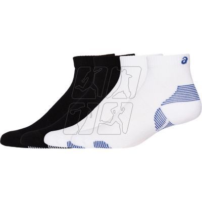 2. Asics 2PPK Cushion Run Quarter Sock 3013A800001