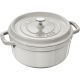 Staub Round Cast Iron Pot - 6.7 liters, White Truffle