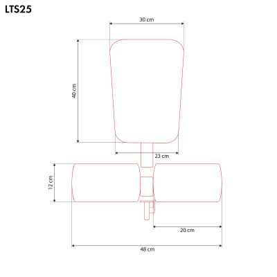 4. LTS25 TRAINING SEAT WITH THIGH LOCK LAT SEAT HMS
