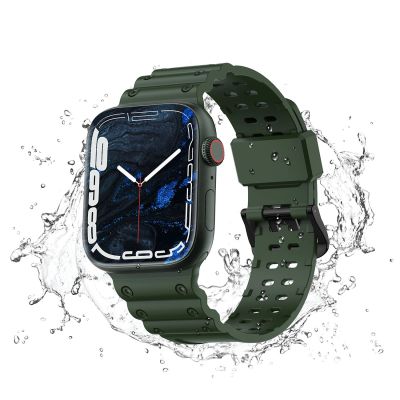 5. Strap Triple Protection for Apple Watch 38 / 40 / 41 mm band bracelet - green
