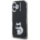 2. Karl Lagerfeld IML Aquarelle Choupette & Logo iPhone 16 Case - Black