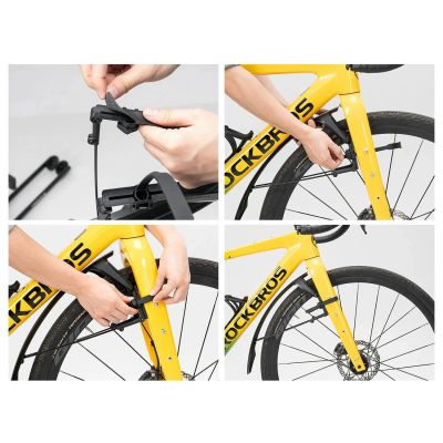 8. Rockbros FK-892 Off-Road Adjustable Bicycle Fenders - Black