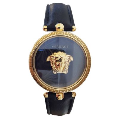 2. Versace Palazzo Women's Watch in Black and Gold - VECQ00118