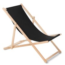 GreenBlue GB183 Black Garden Deckchair (black color)