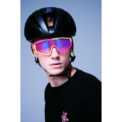 2. SUPACAZ GALACTIC sunglasses yellow-pink, Pink Sunset