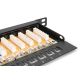 21. Digitus High-Density Patch Panel 19" 24 x RJ45, LSA horizontal, Cat. 6, unshielded, 0.5U, black, cable guide