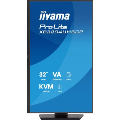 16. iiyama ProLite 32'' 4K VA Monitor with USB-C (95W), KVM Switch and PiP/PbP Support