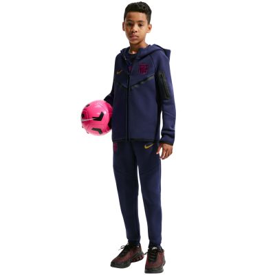 6. Nike FC Barcelona Tech Fleece Kids' Sweatshirt Navy Blue II3722 498