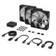 3. Corsair iCUE LINK RX120 RGB Computer Case Fan 12 cm Black 3 pcs.