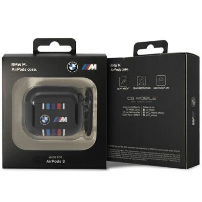 3. BMW BMA322SWTK AirPods 3 gen coverblack/black Multiple Colored Lines