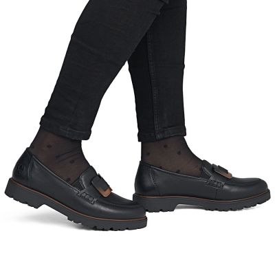 6. Women's black lords shoes Rieker 45553-00