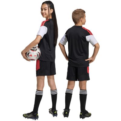 8. adidas Tiro 26 League kids' shorts black and red KA8814