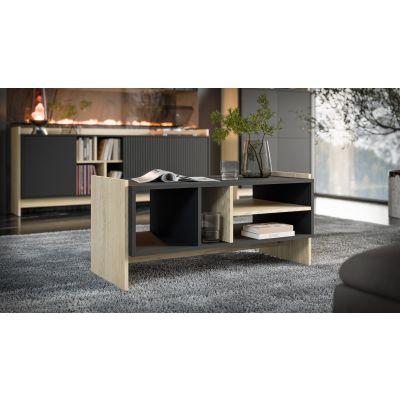 2. PORTO coffee table 100x50x46 oak/black
