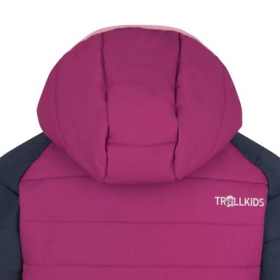 5. Trollkids Kids Hafjell Snow Jacket PRO with hood, waterproof, pink (514-182)