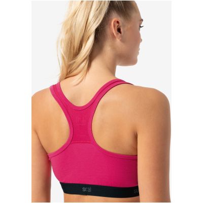 4. Women’s sports bra SUPER.NATURAL W Tundra 220 Semplice Bra, pink