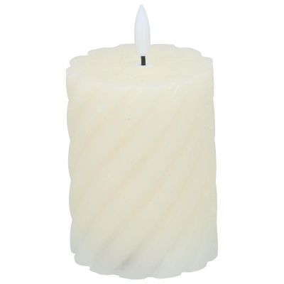 DECORATIVE CANDLE 75x100MM LED WAX CREME