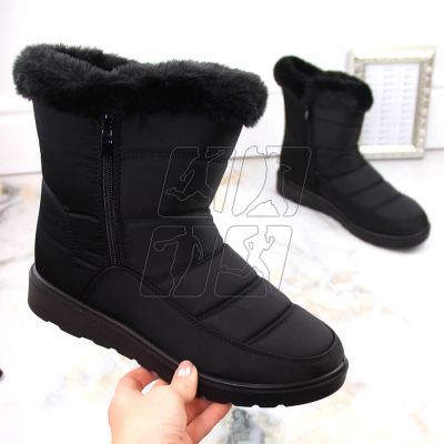 2. Potocki W WOL197 insulated snow boots with fur, black