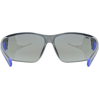 5. UVEX Equate cycling glasses, black/blue matt/mirror blue