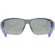 5. UVEX Equate cycling glasses, black/blue matt/mirror blue