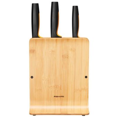 2. Fiskars Functional Form 4-piece Knife Block with Holes