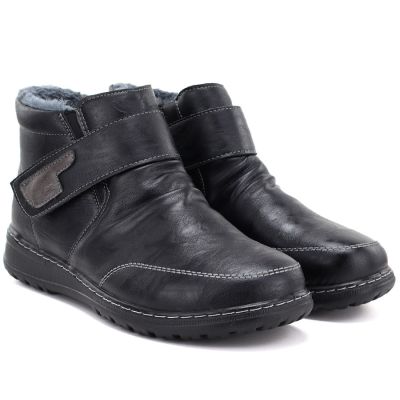 4. Women's comfortable insulated ankle boots, black, Vinceza 87734