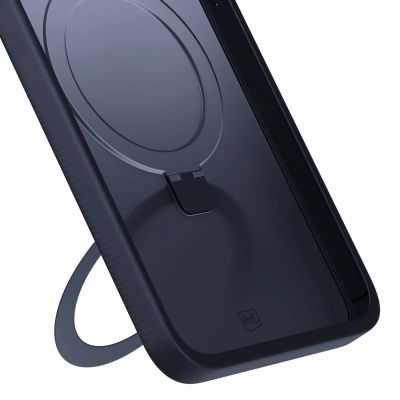 6. 3mk Smoke Case Mag&Stand for Apple iPhone 15 plus - black
