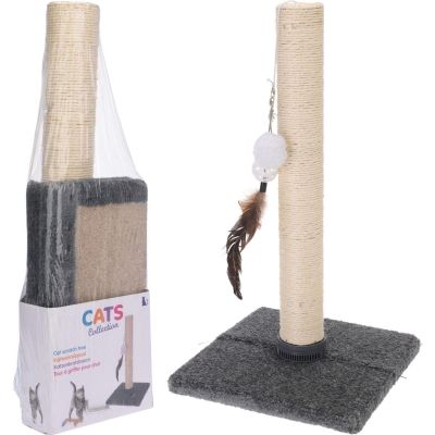 7. CAT SCRATCHING POST WITH TOY 53CM