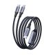 Ugreen 2in1 USB-C Cable - 2xUSB-C PD 140W 2m - Black