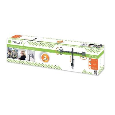 2. TECHLY DOUBLE DESK ARM 2X LED/LCD 13-27 CA