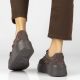 6. Women's leather sneakers on the platform, suede, brown, Filippo DP7987