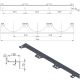 2. Wall holder for 3 gas cylinders, max. diameter 250 mm PRO-LINE cylinders