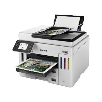 11. Canon MAXIFY GX 7150 Printer, Inkjet, Color Printing, 600 x 1200 DPI, A4, Direct Print, White